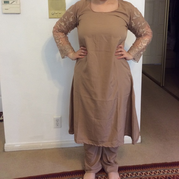 Pakistani Indian Suit Dress Anarkali 4 Piece - Picture 7 of 8